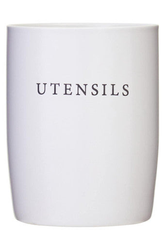 Farmhouse Cream Utensil Holder