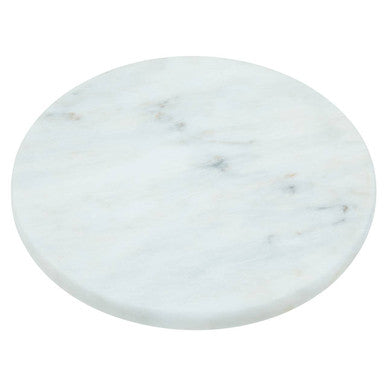 Salerno White Marble Round Chopping and Serving Board