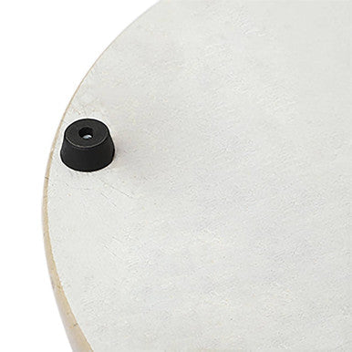 Salerno White Marble Round Chopping and Serving Board
