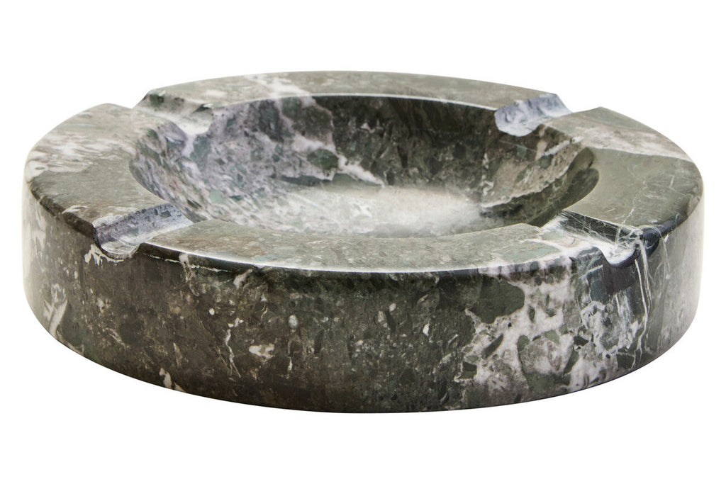 Zoro Black And White Veined Marble Ashtray