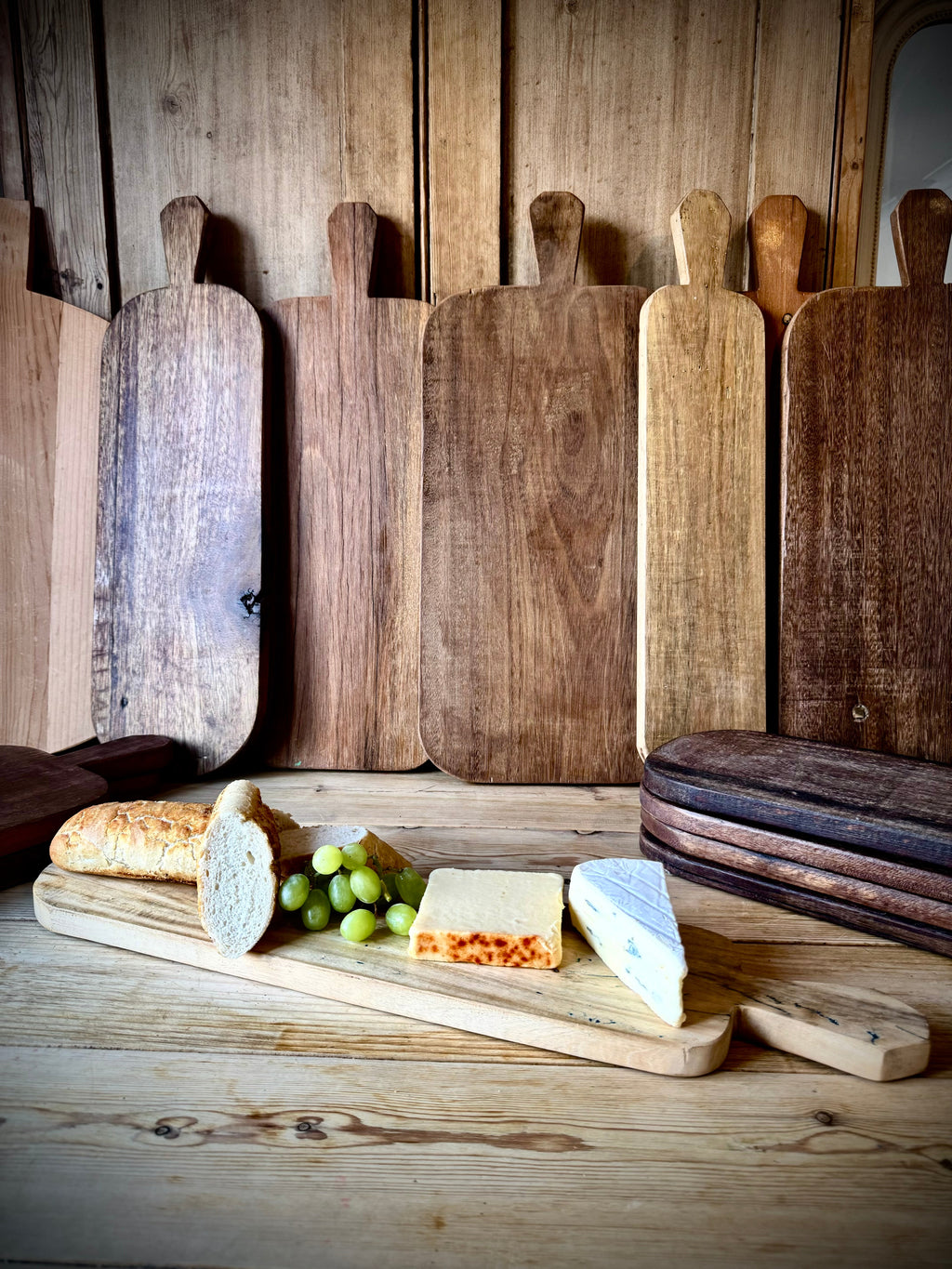 Cheese Bread Board /Antipasto Sharing Platter / French Serving Cutting Board