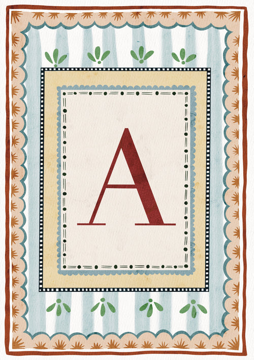 ALPHABET LETTERS ~ Blue / Red