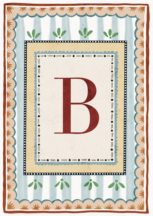 ALPHABET LETTERS ~ Blue / Red