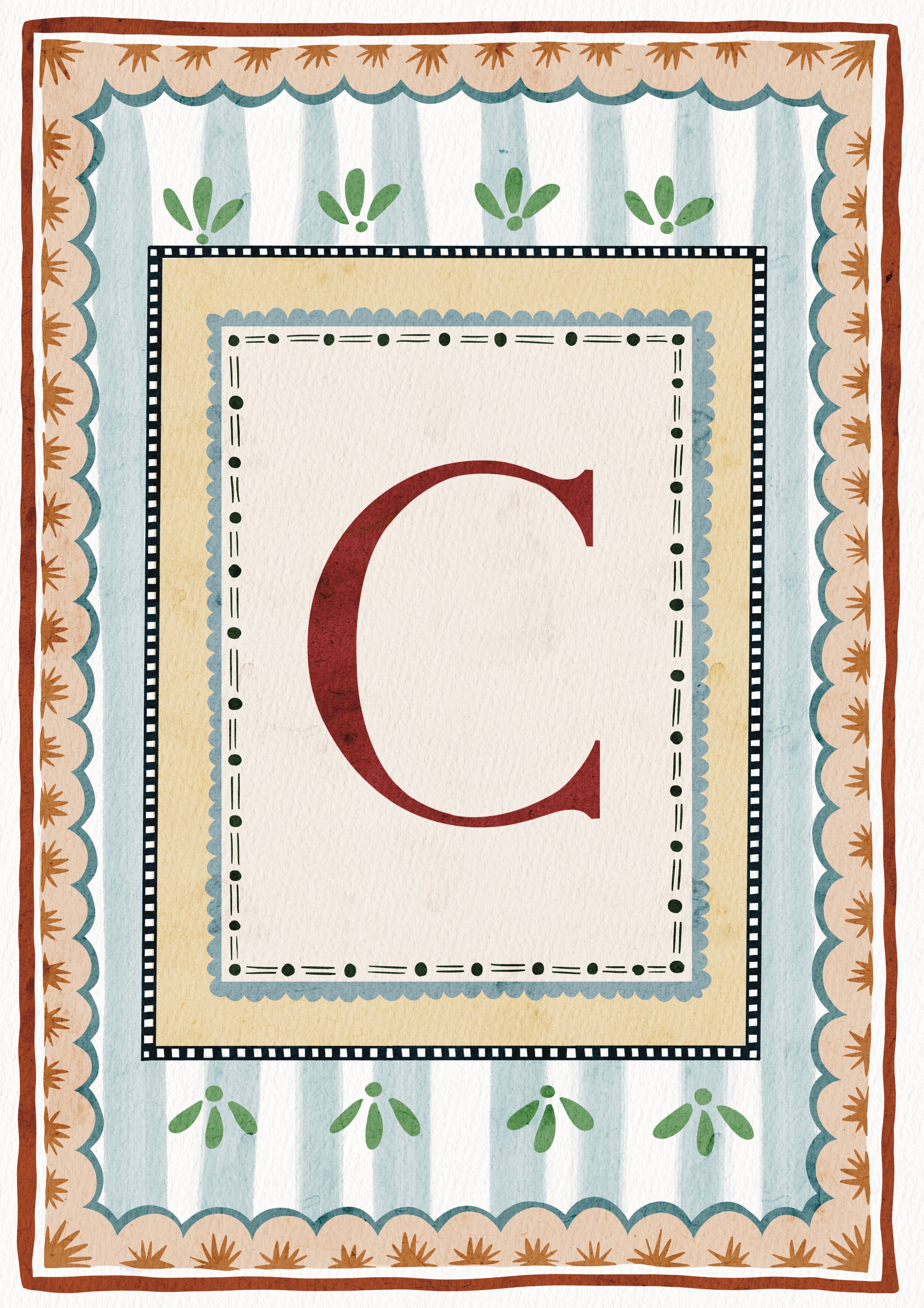 ALPHABET LETTERS ~ Blue / Red