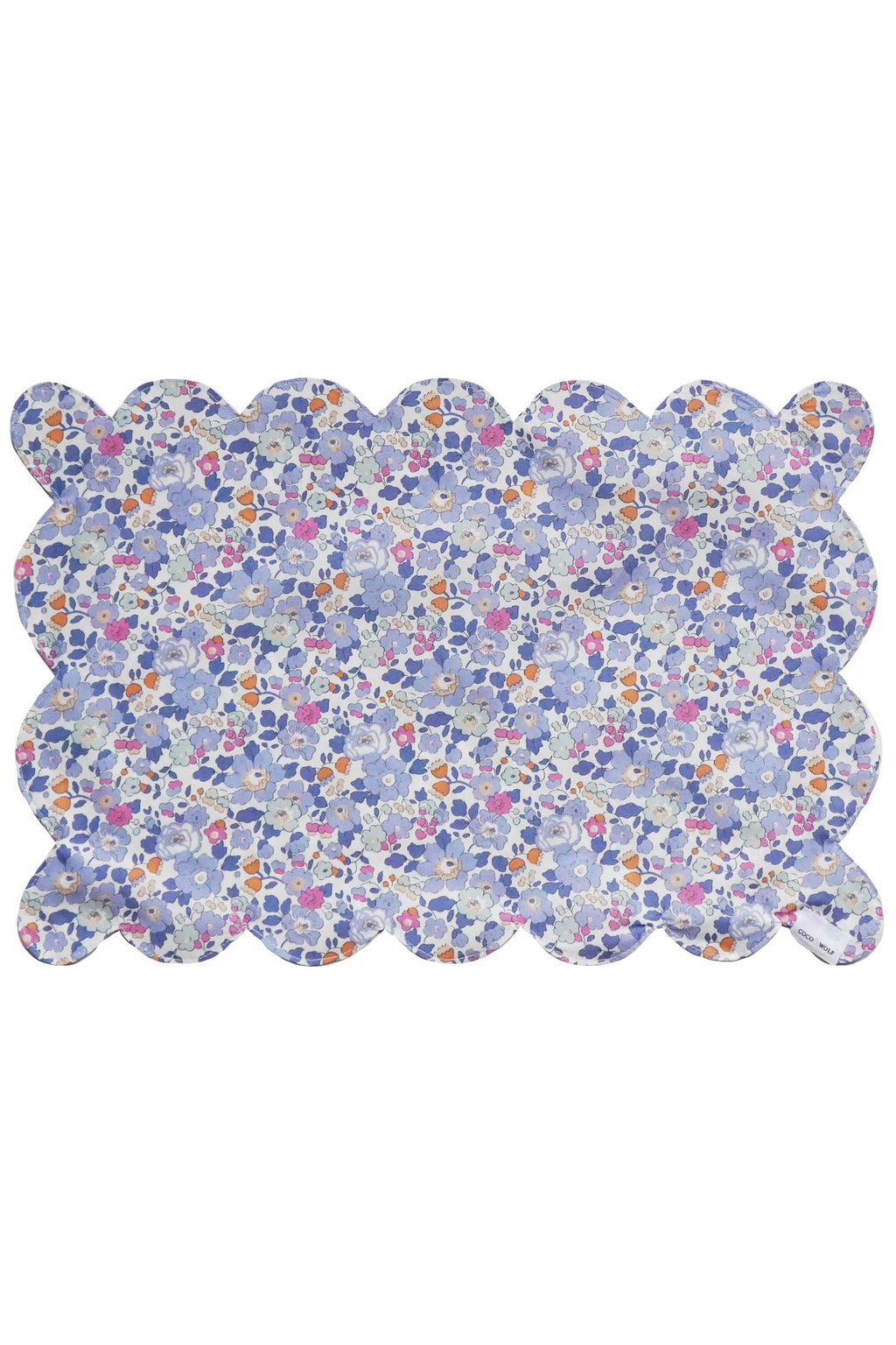 Reversible Scalloped Placemat made with Liberty Fabric BETSY