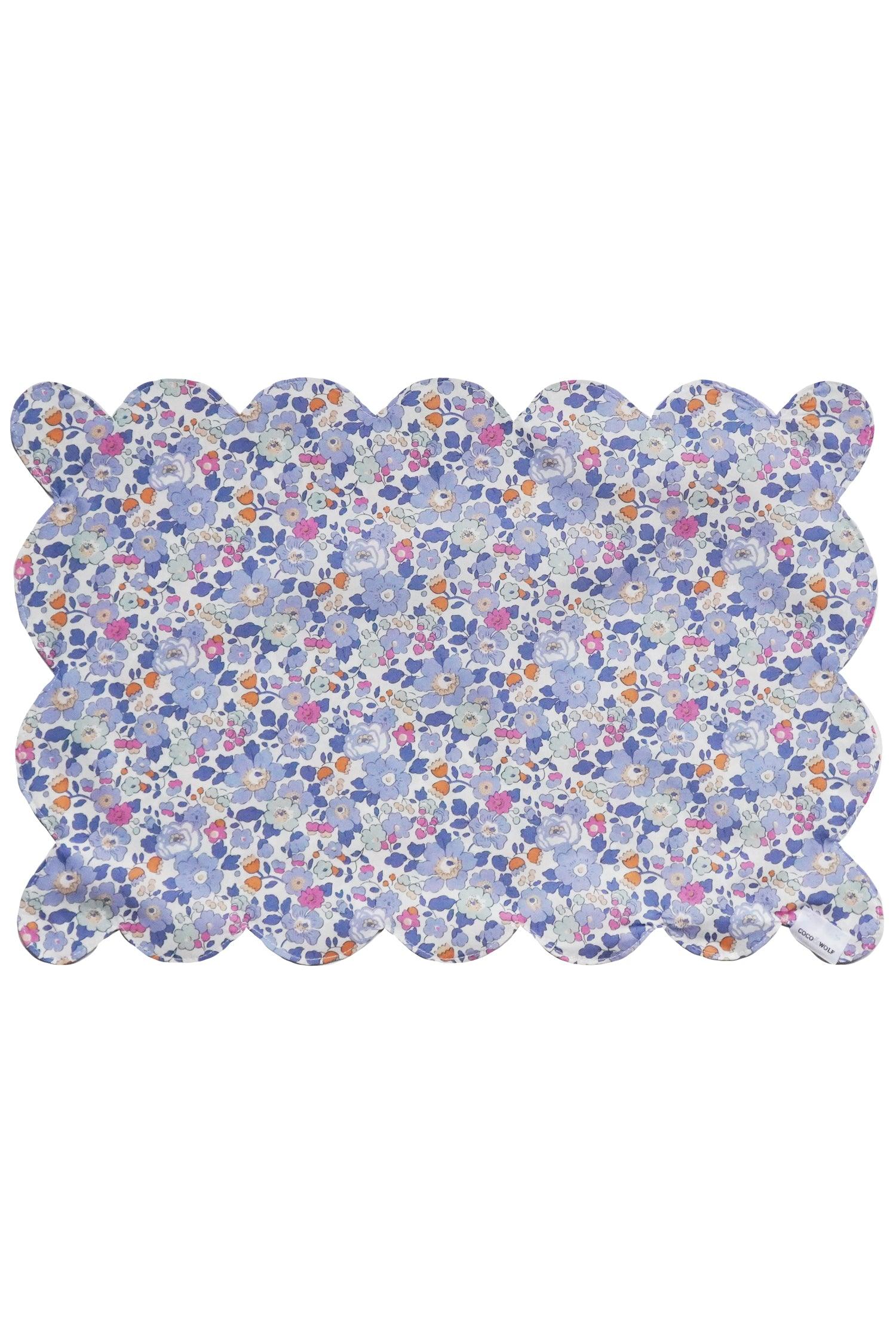 Reversible Scalloped Placemat made with Liberty Fabric BETSY