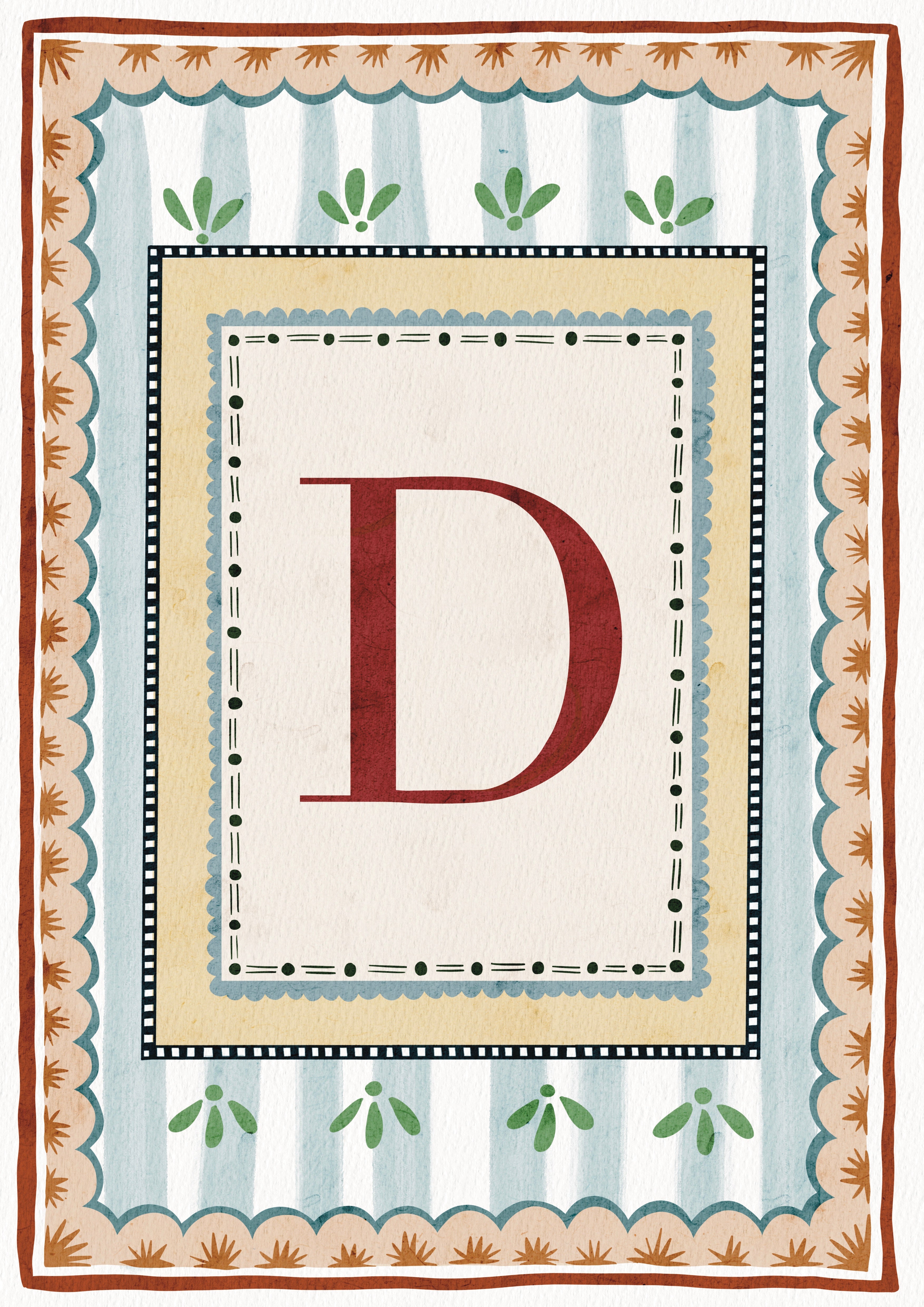 ALPHABET LETTERS ~ Blue / Red