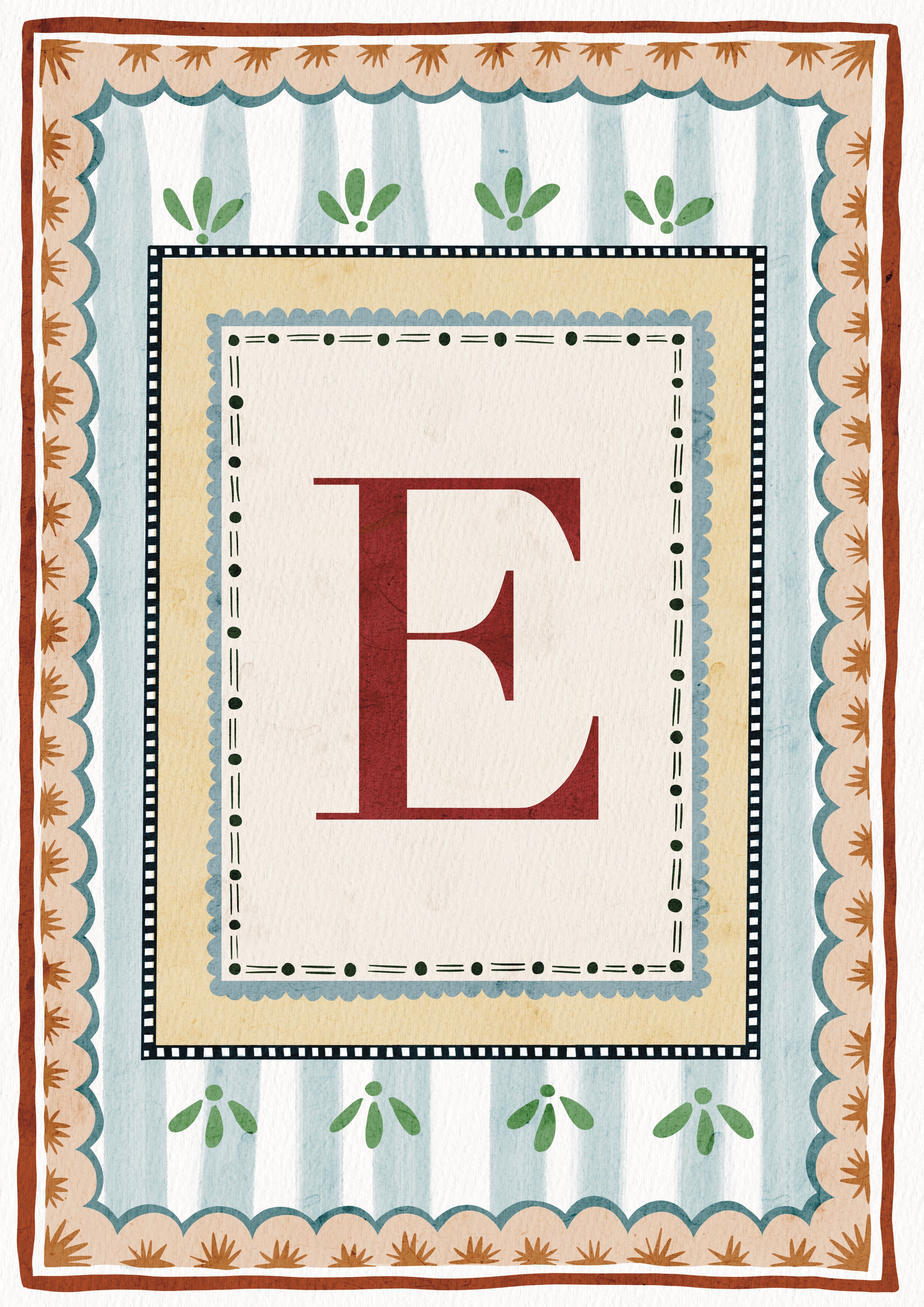 ALPHABET LETTERS ~ Blue / Red