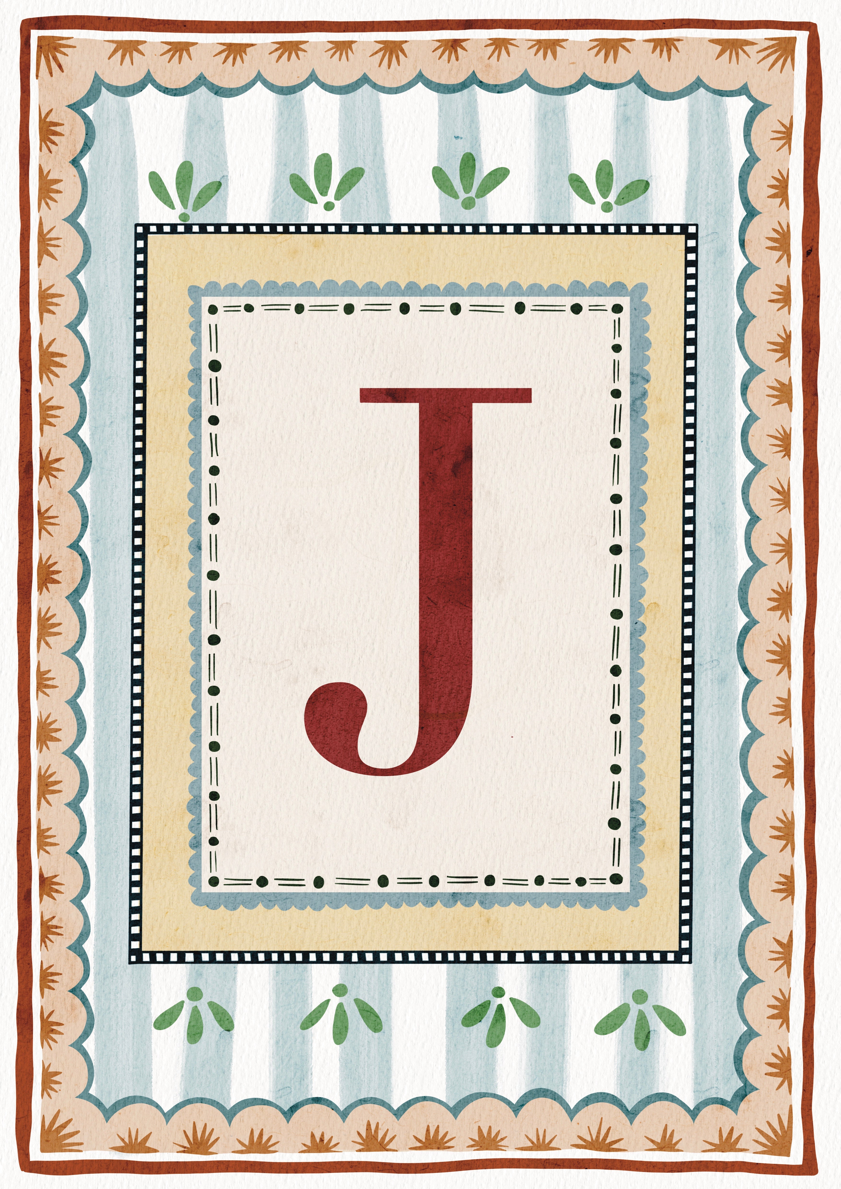 ALPHABET LETTERS ~ Blue / Red