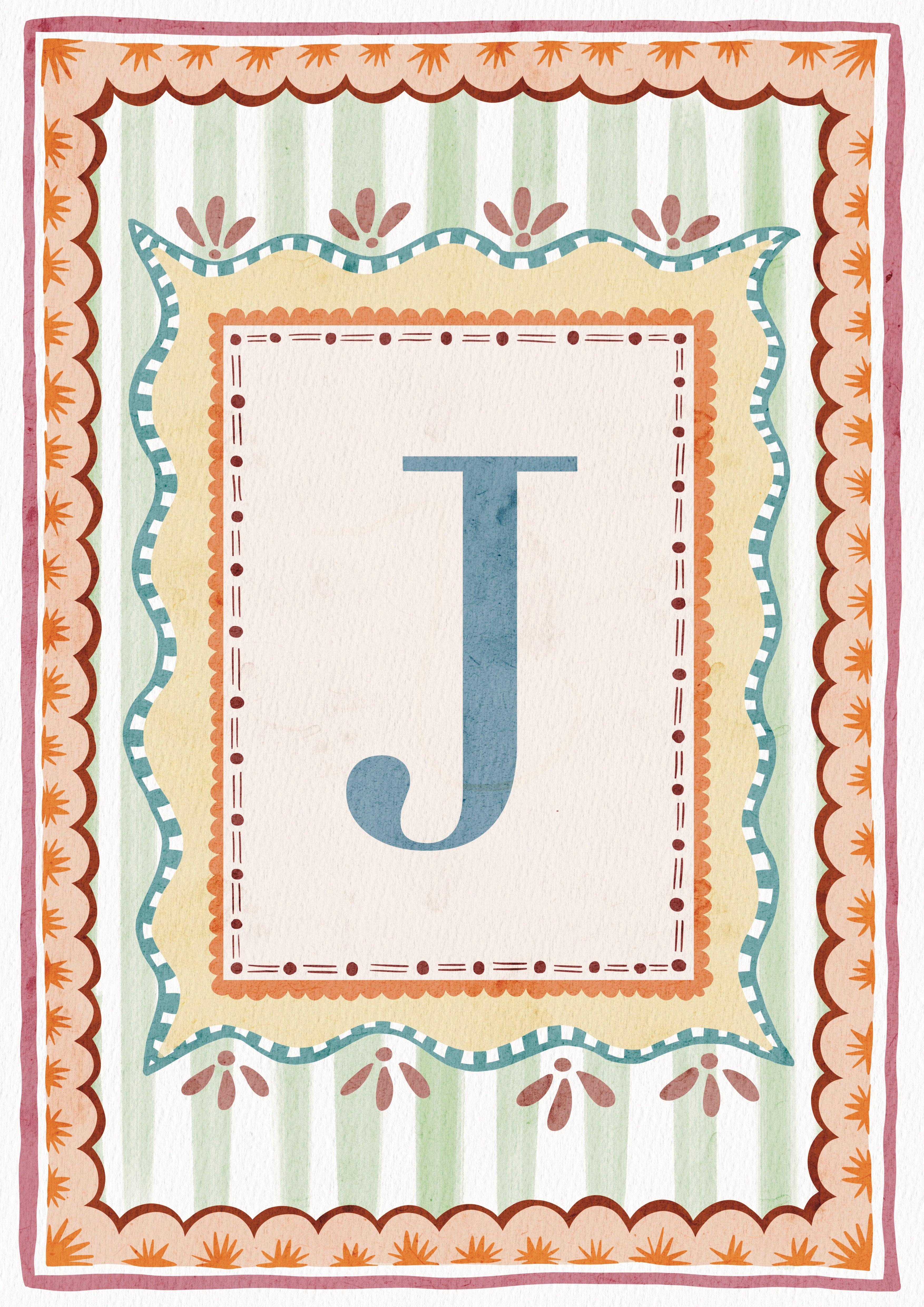 ALPHABET LETTERS ~ Blue / Pink / Green /