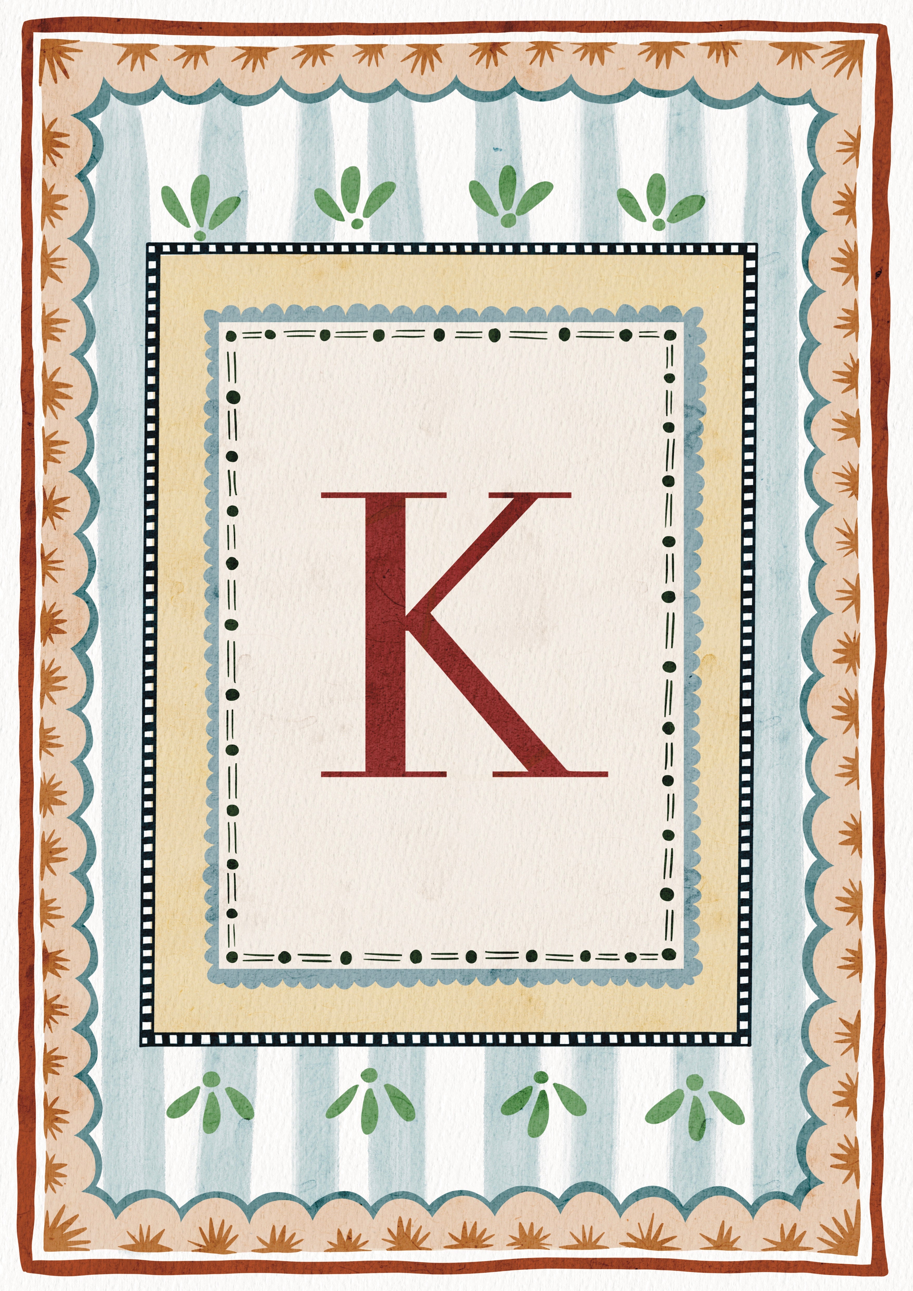 ALPHABET LETTERS ~ Blue / Red