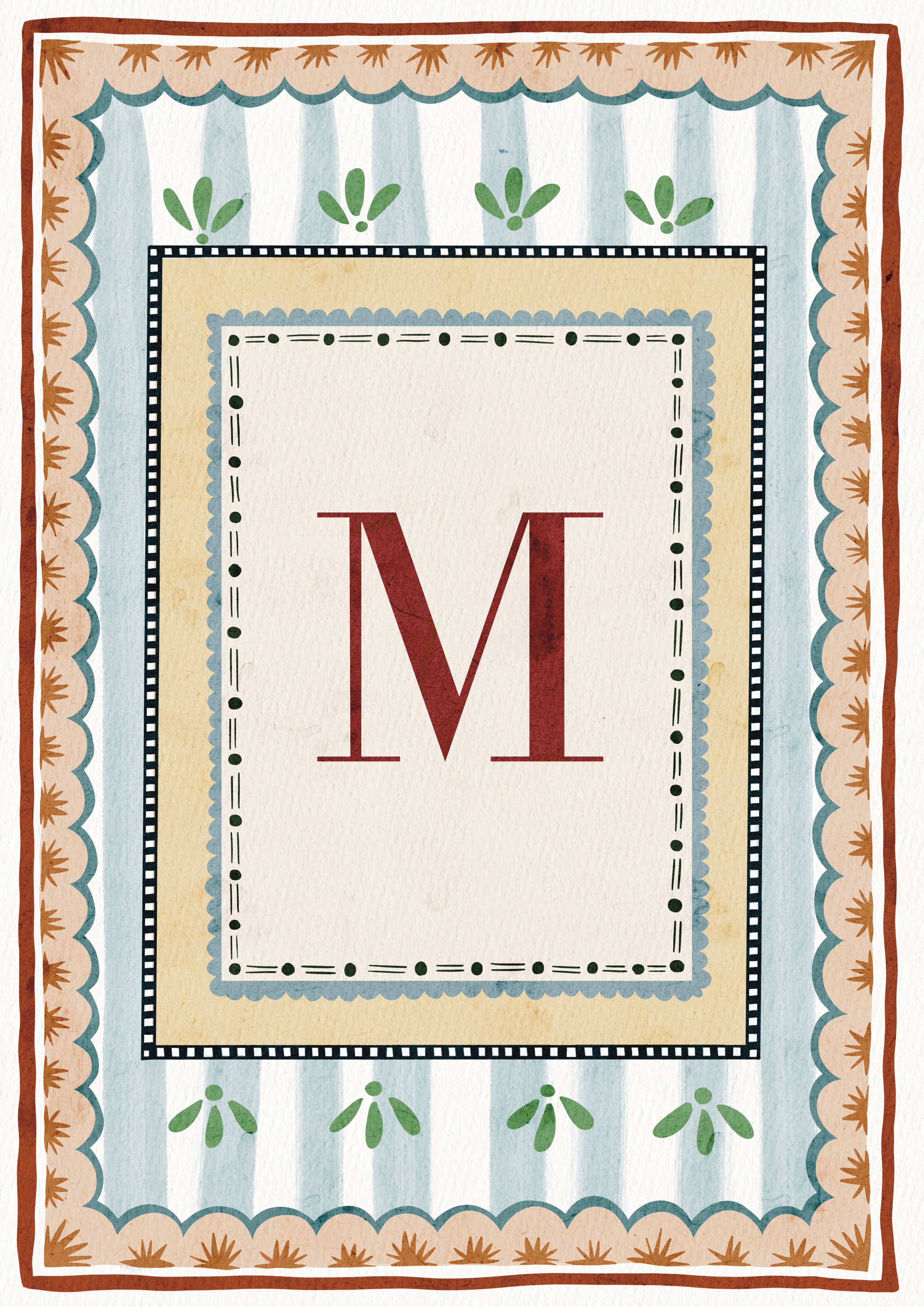 ALPHABET LETTERS ~ Blue / Red