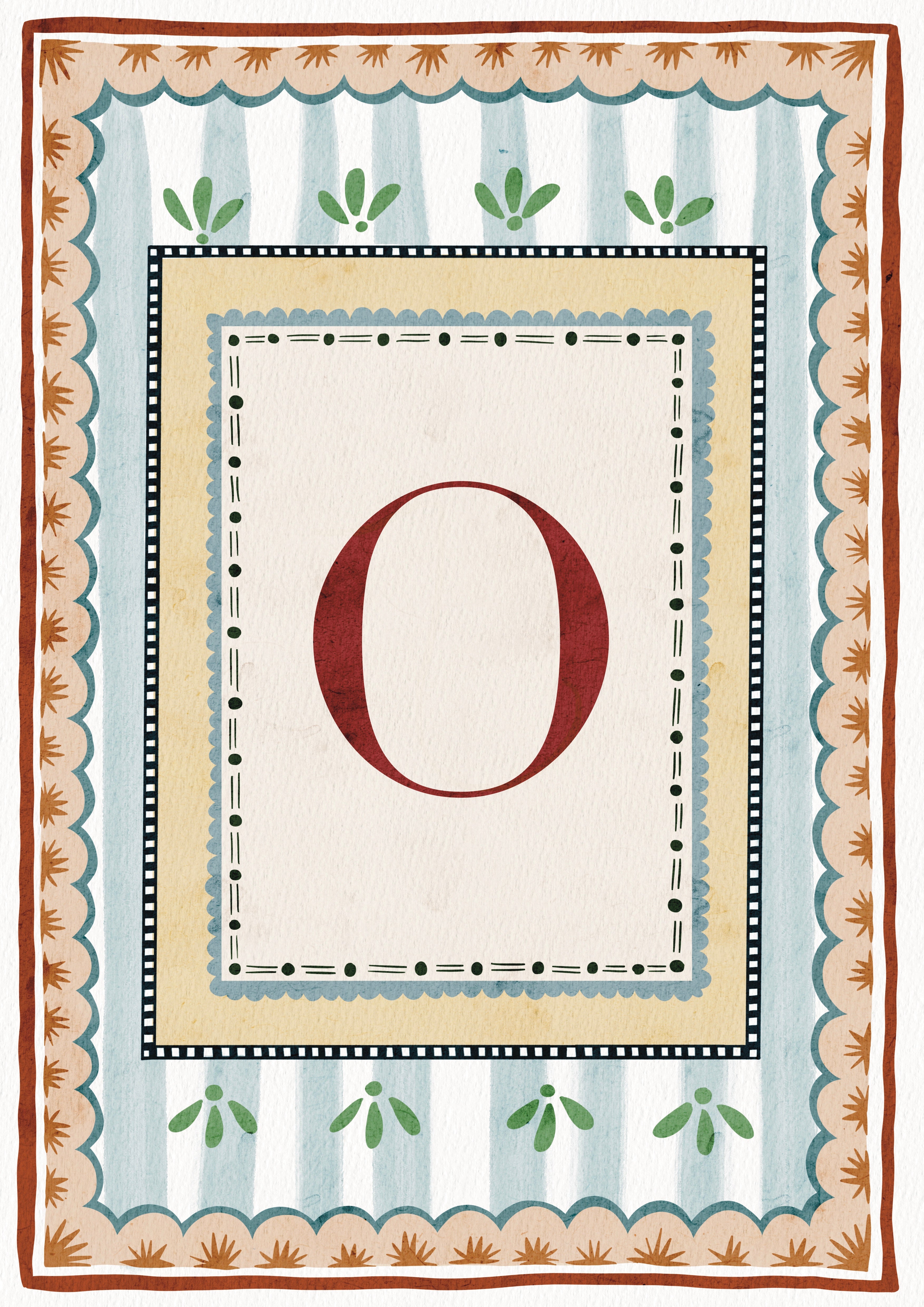 ALPHABET LETTERS ~ Blue / Red