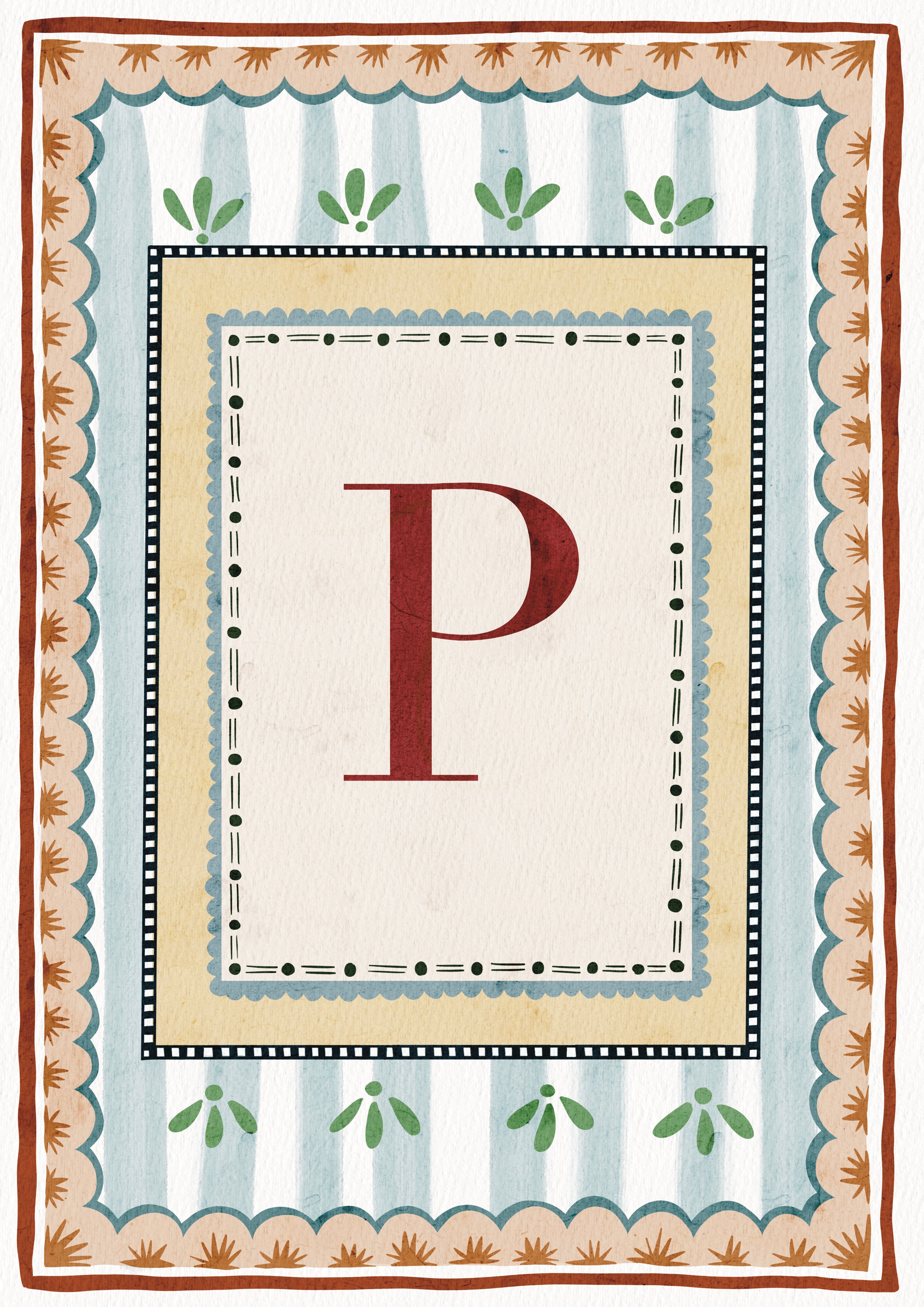 ALPHABET LETTERS ~ Blue / Red