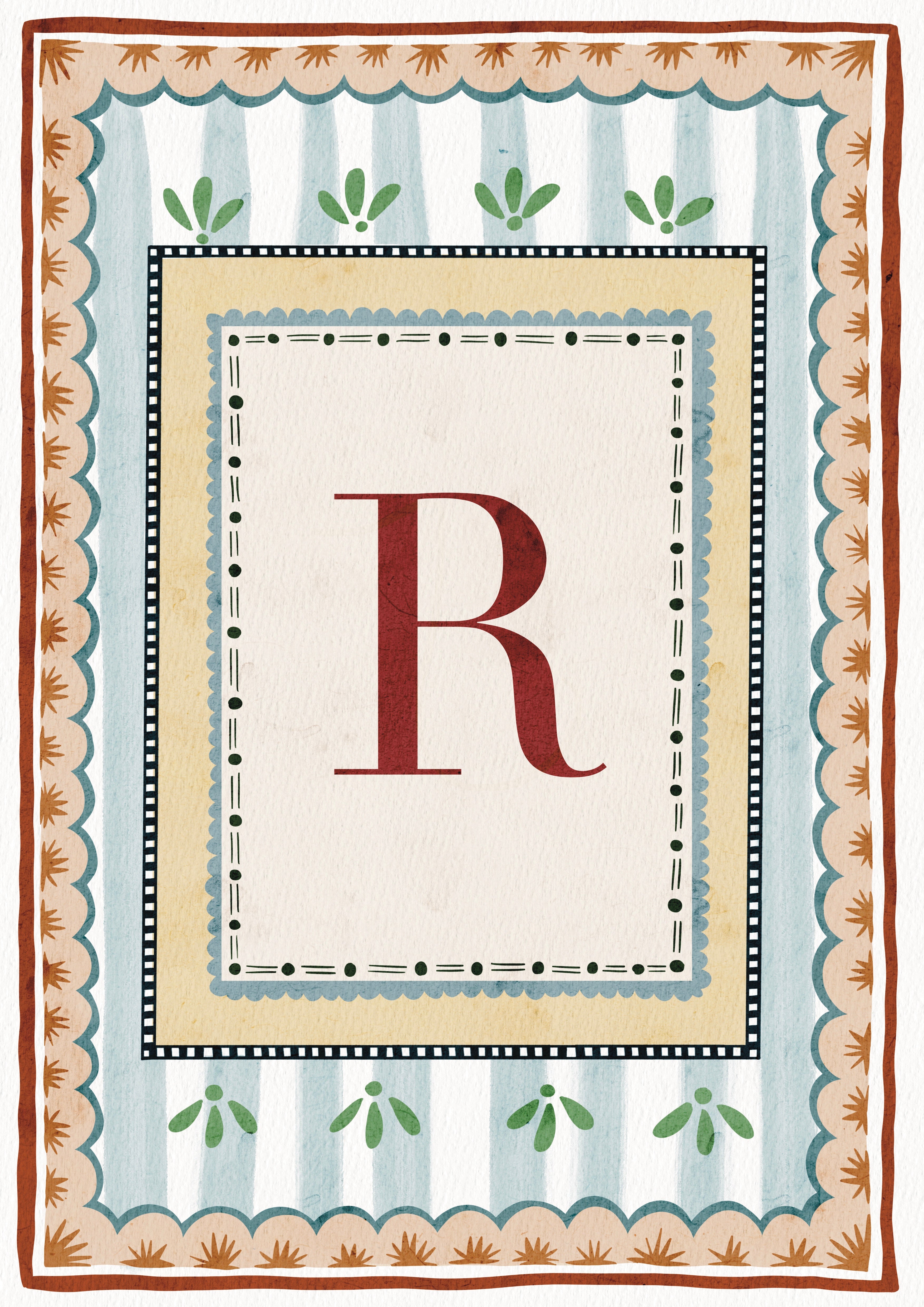 ALPHABET LETTERS ~ Blue / Red