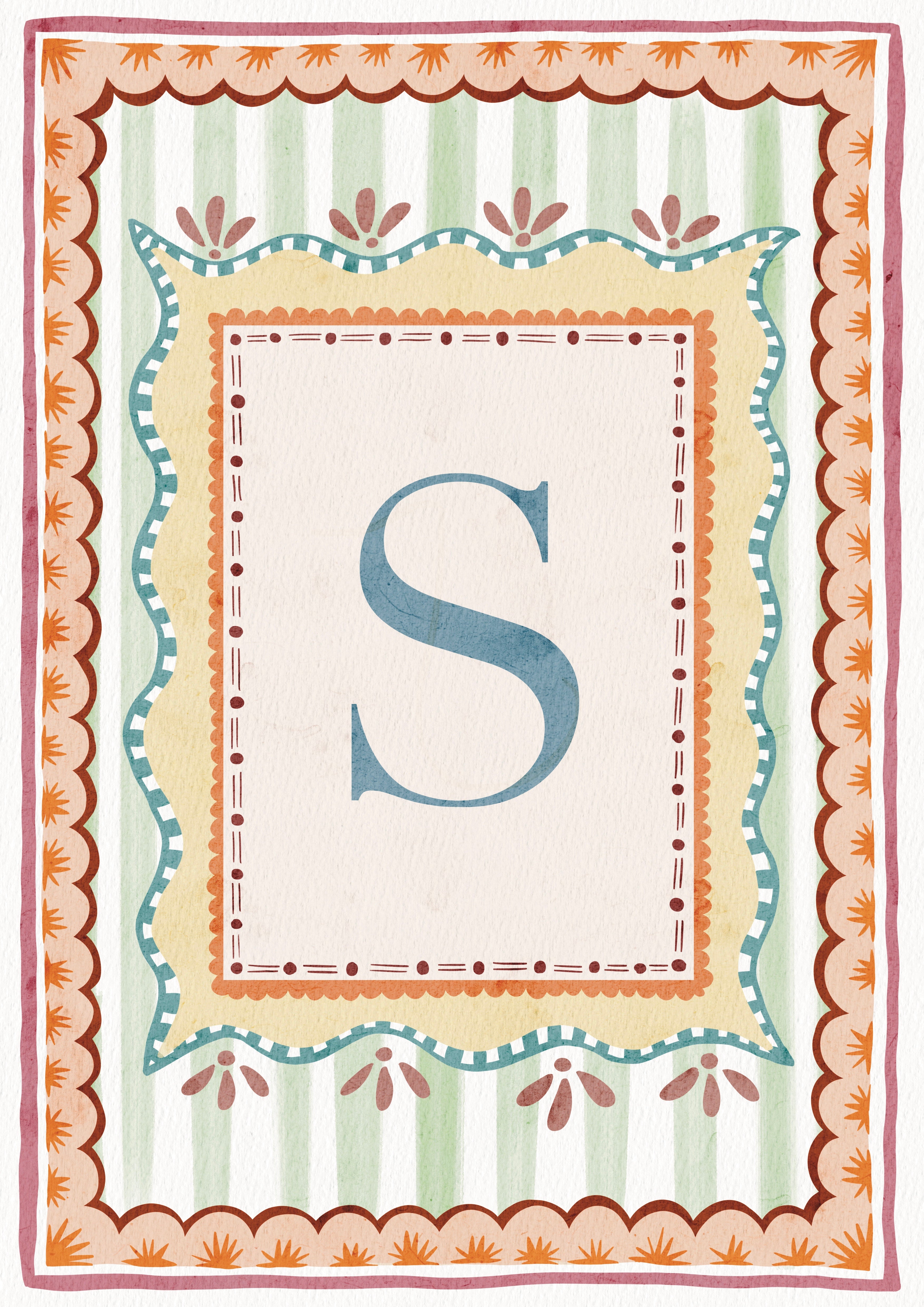 ALPHABET LETTERS ~ Blue / Pink / Green /