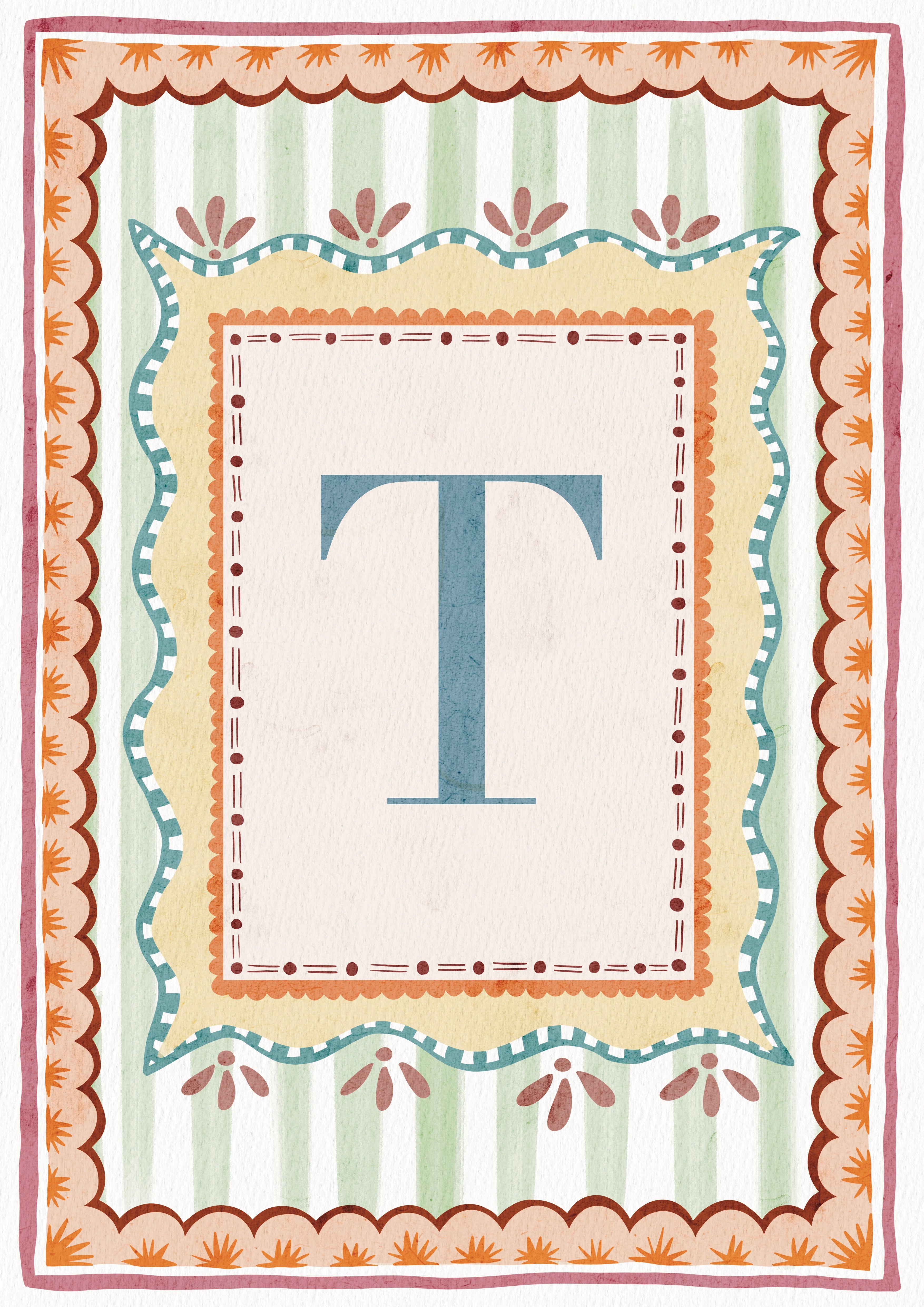 ALPHABET LETTERS ~ Blue / Pink / Green /