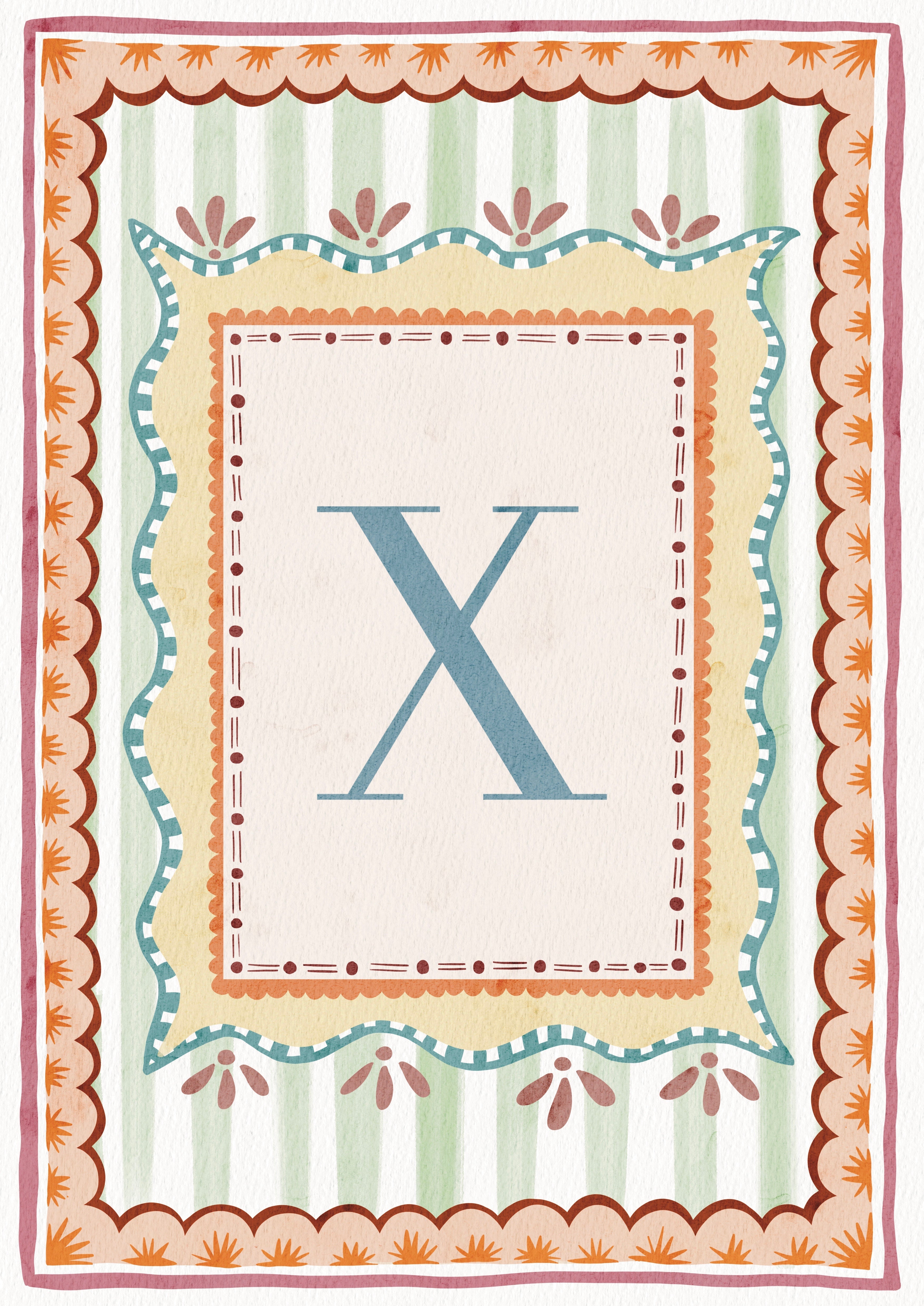 ALPHABET LETTERS ~ Blue / Pink / Green /