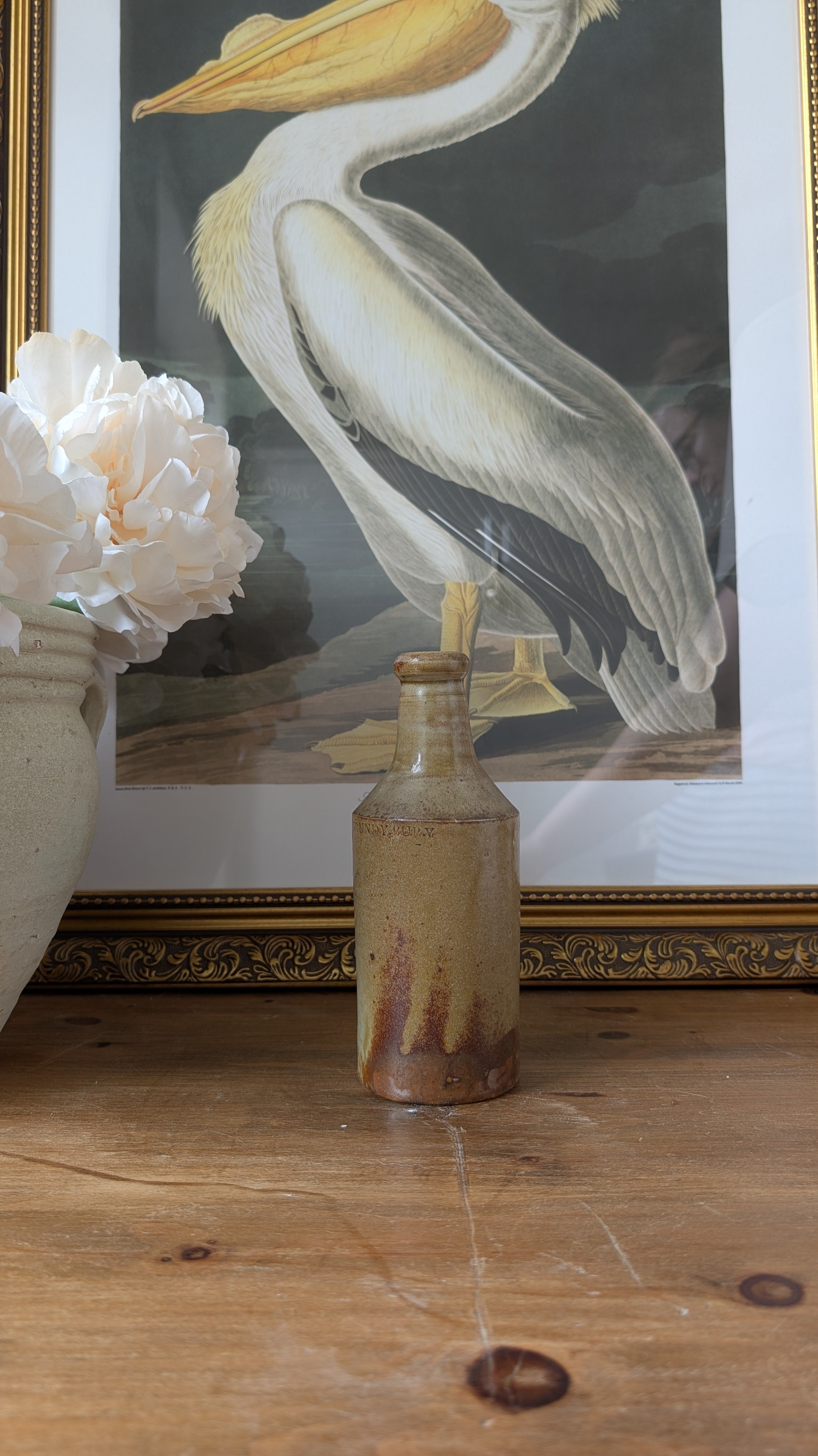 Victorian salt glazed bottle - Small