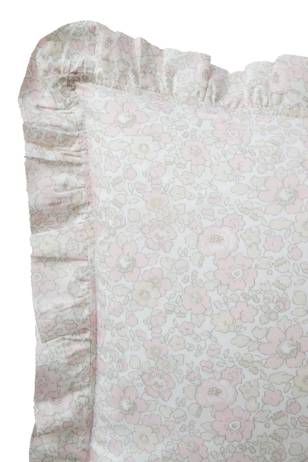 Ruffle Cushion made with Liberty Fabric BETSY LACE